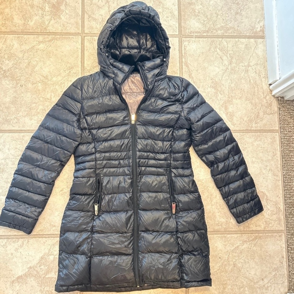 Andrew Marc Parka Premium Lightweight Down Puffer Trenchcoat